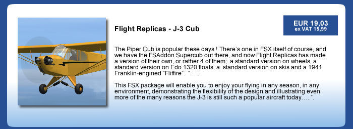 Flight Replicas - J-3 Cub