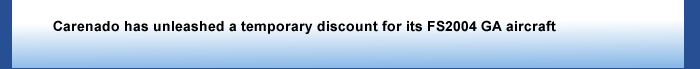 Carenado offers temporary discounts